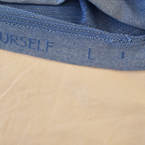 Lululemon Polo Shirt Men's Large Blue Golf Casual Stretch Preppy Athleisure - Picture 6 of 7